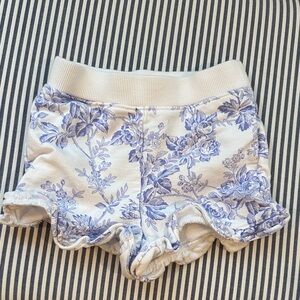Janie and Jack Floral purple and White Kids Shorts